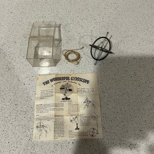 Vintage Style Gyroscope Science Educational Toy with Instructions